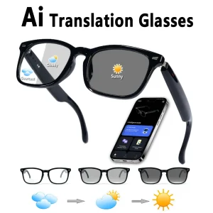 Smart Translation Open-Ear Audio Glasses