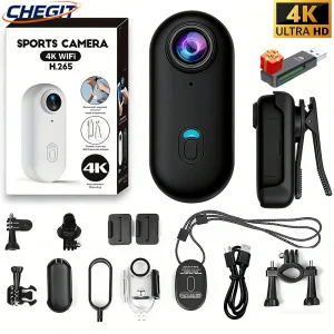 Mini 4K Pocket Magnetic Action Camera & POV Vlog Cam